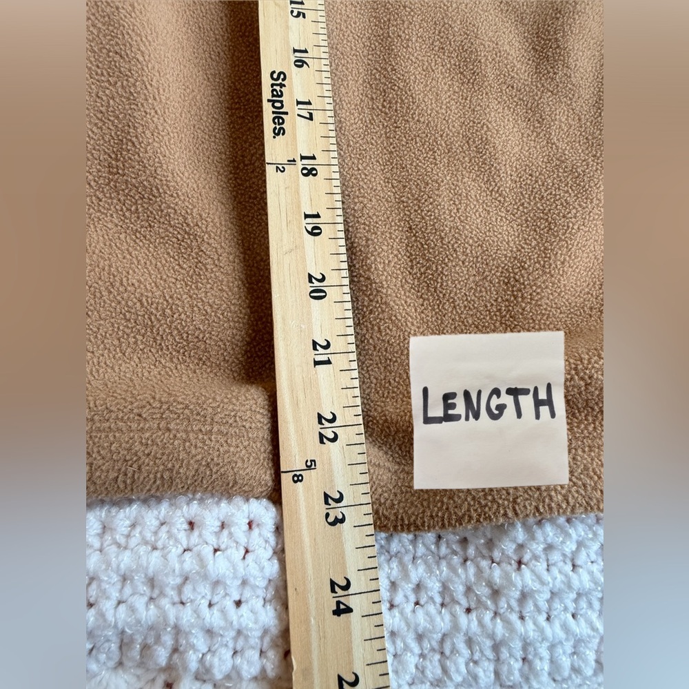 Dudley Stephens Brown Sherpa Fleece Pullover Size XS - Picture 10 of 10